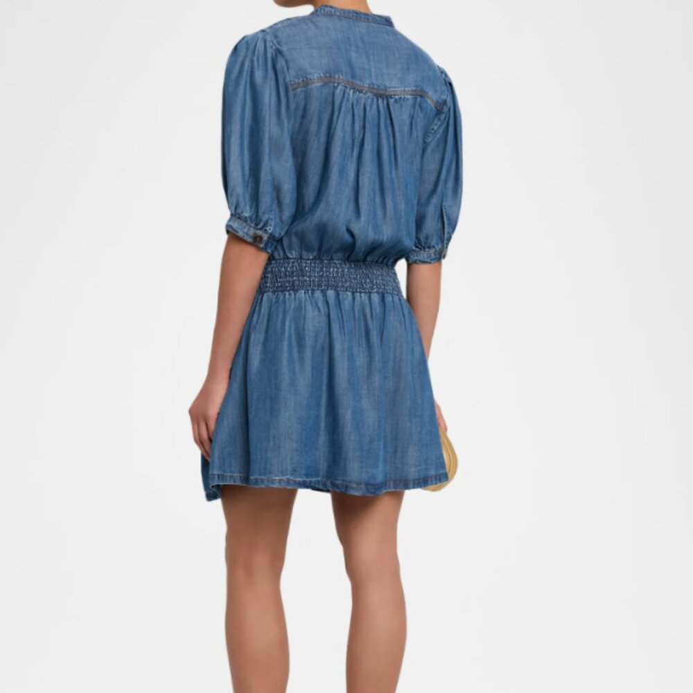 Ramy Brook Norman Chambray Mini Shirtdress, M - Picture 3 of 12